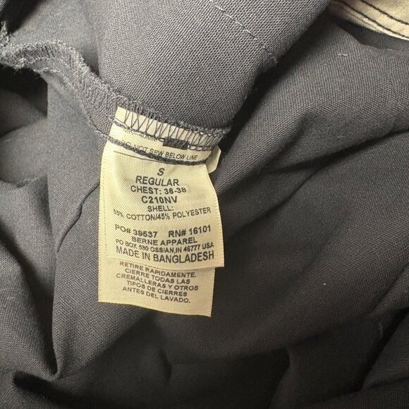 Berne Coveralls Mens Size Small Chest 36-38in Durable Navy Durable Workwear NEW - Picture 8 of 11